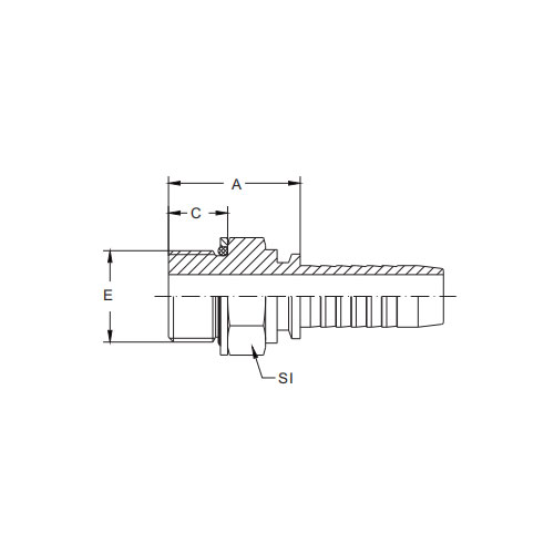 12211-BSP Male O-Ring Seal