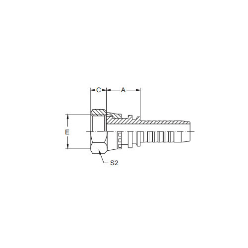 20211-Metric Female Flat Seat