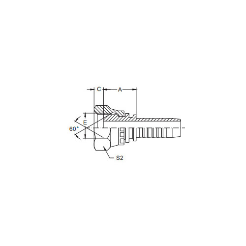 20611-Metric Female 60° Cone