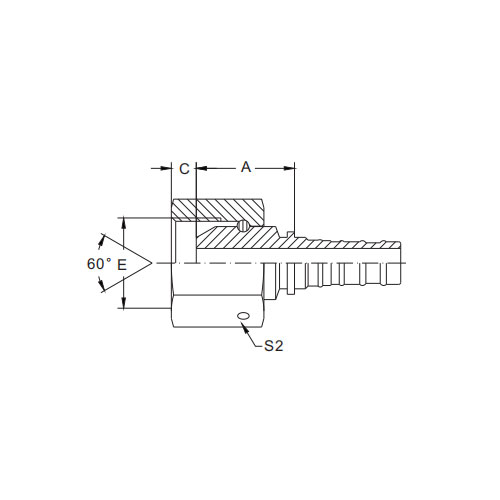 22613-W Bspp Female 60°Cone Interlock