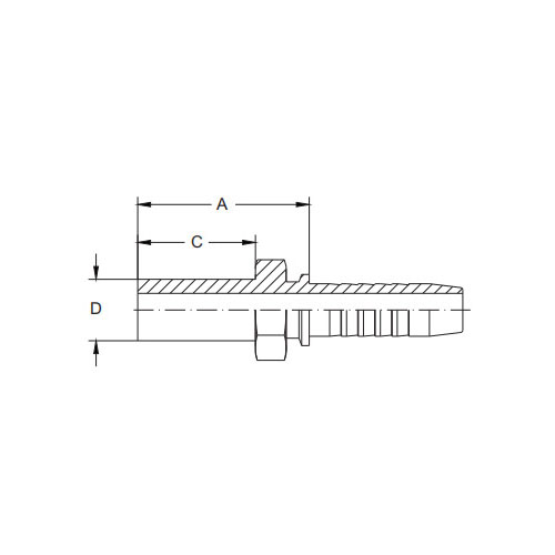 50011-Metric Standpipe Straight DIN 2353