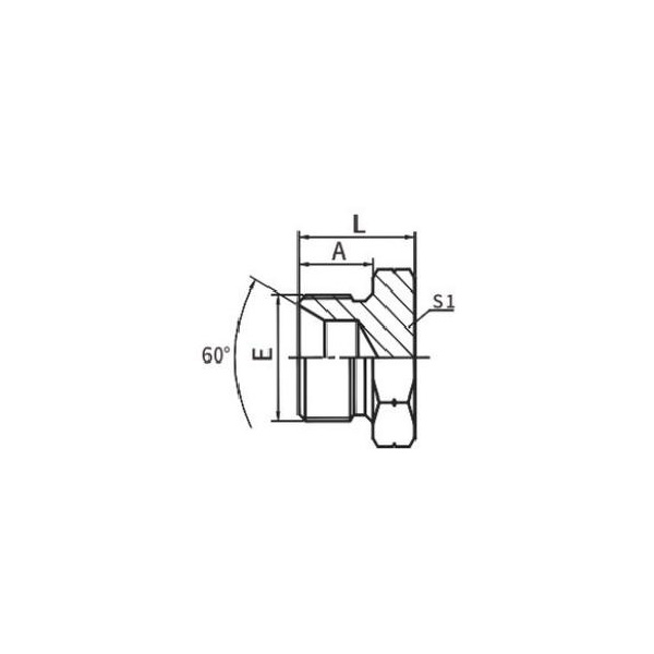 BSP Male Double For 60° Seat Bonded Seal/BSP Female 60 °Cone