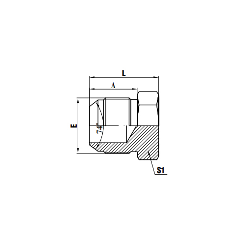 JIC Male 74°Cone Plug