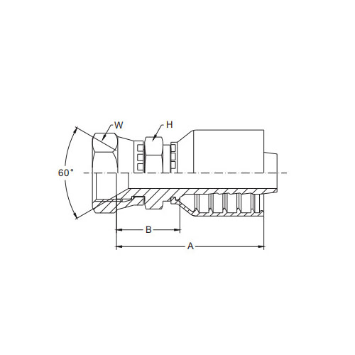 Komatsu Metric Female 60° Cone Seal